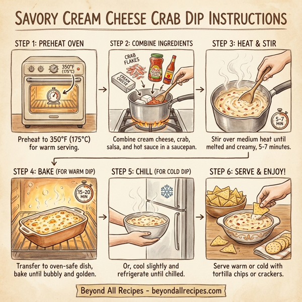Savory Cream Cheese Crab Dip instructions