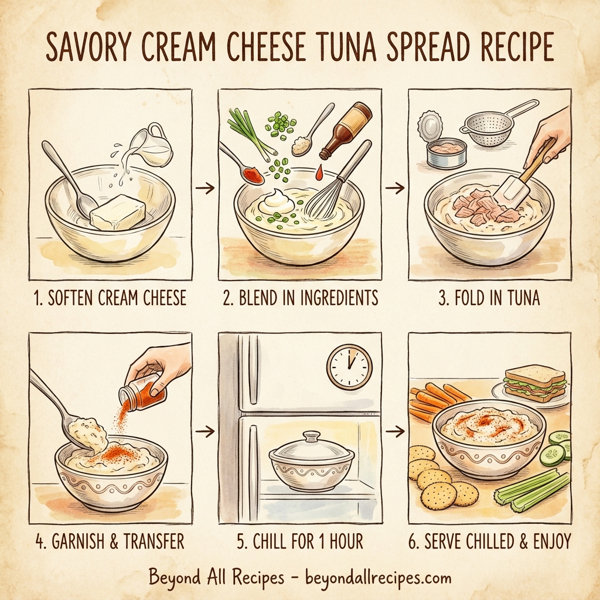 Savory Cream Cheese Tuna Spread instructions