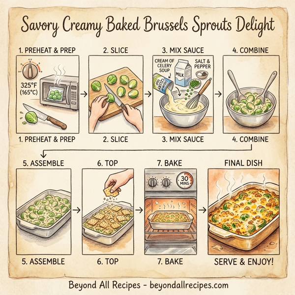 Savory Creamy Baked Brussels Sprouts Delight instructions