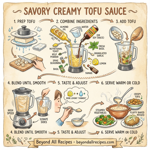 Savory Creamy Tofu Sauce instructions