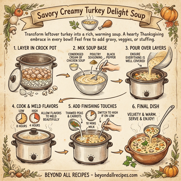 Savory Creamy Turkey Delight Soup instructions