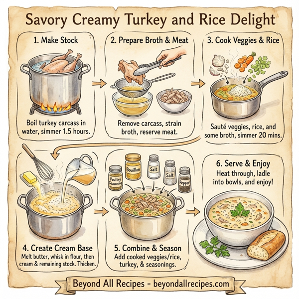 Savory Creamy Turkey and Rice Delight instructions