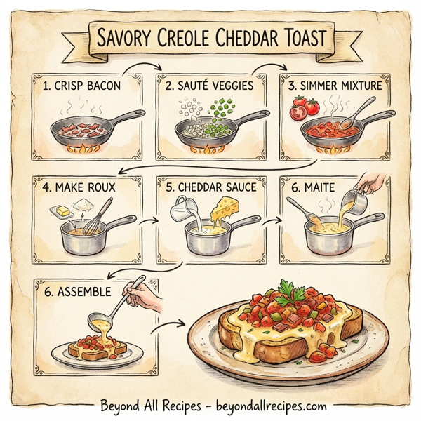 Savory Creole Cheddar Toast instructions
