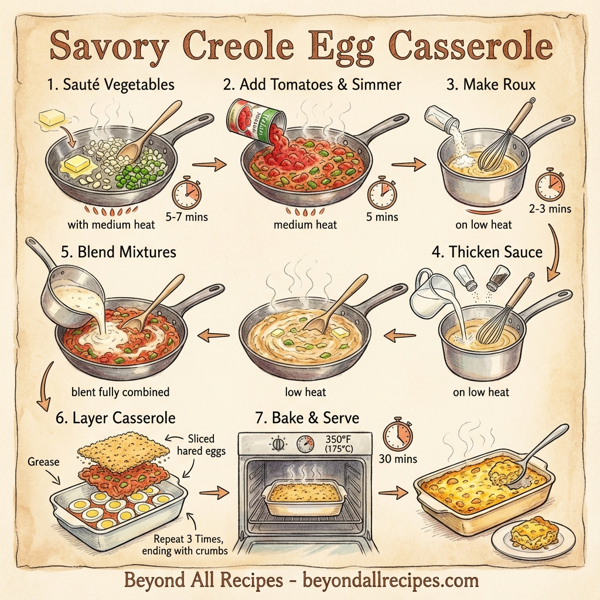 Savory Creole Egg Casserole instructions