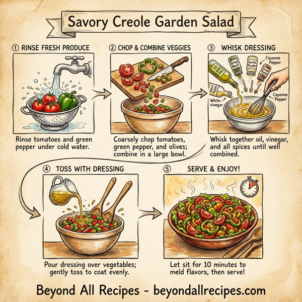 Savory Creole Garden Salad instructions
