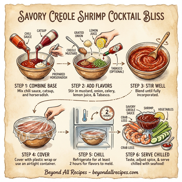 Savory Creole Shrimp Cocktail Bliss instructions