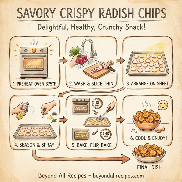 Savory Crispy Radish Chips instructions