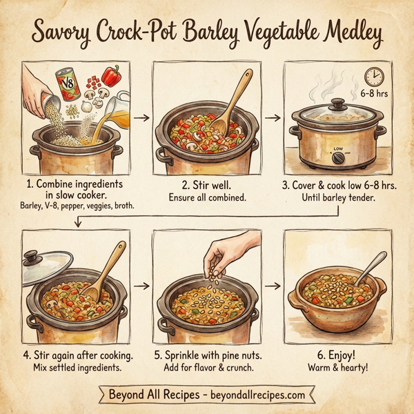 Savory Crock-Pot Barley Vegetable Medley instructions
