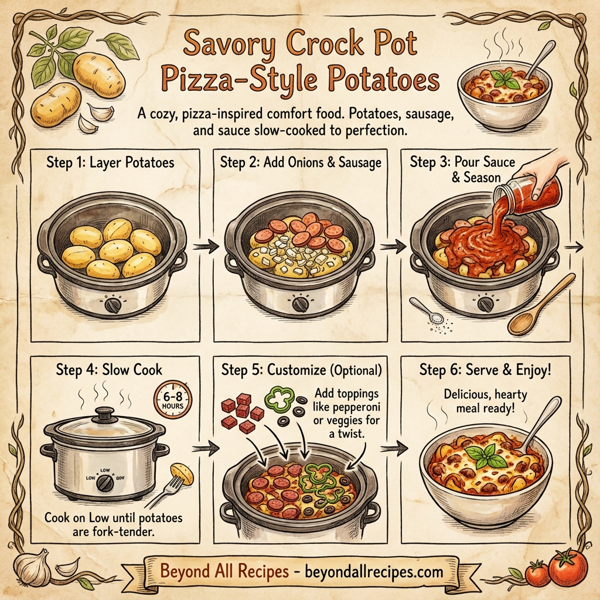 Savory Crock Pot Pizza-Style Potatoes instructions