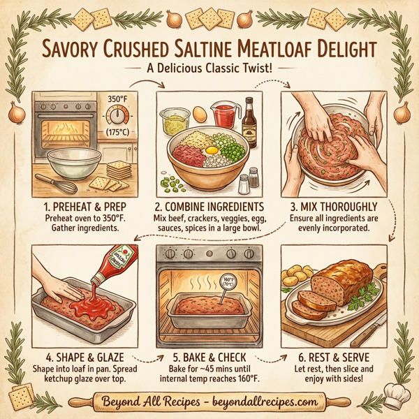 Savory Crushed Saltine Meatloaf Delight instructions