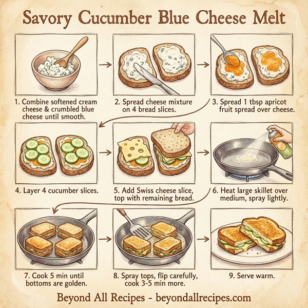 Savory Cucumber Blue Cheese Melt instructions