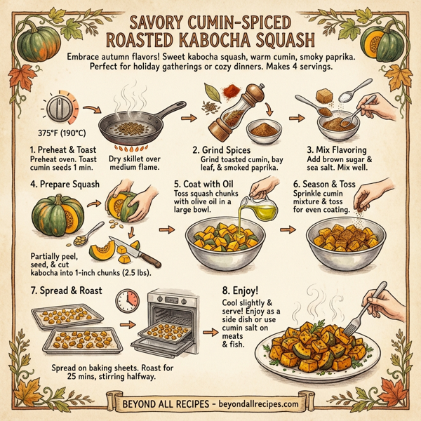 Savory Cumin-Spiced Roasted Kabocha Squash instructions