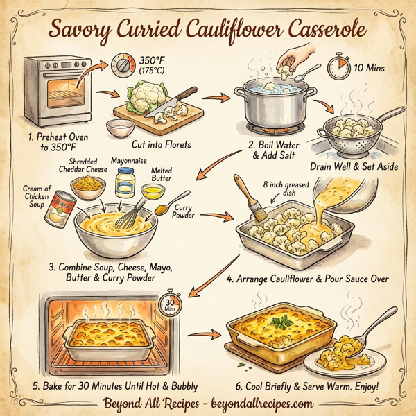 Savory Curried Cauliflower Casserole instructions