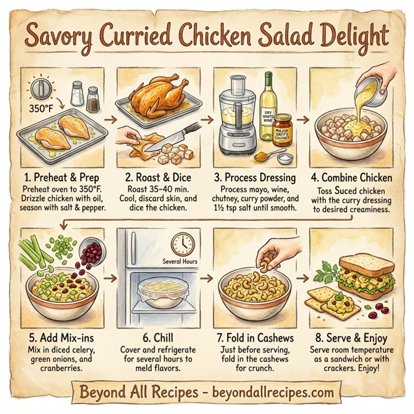 Savory Curried Chicken Salad Delight instructions