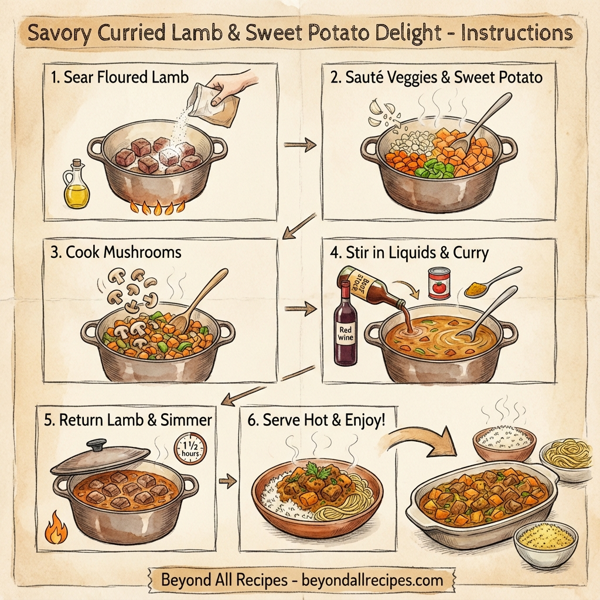 Savory Curried Lamb and Sweet Potato Delight instructions