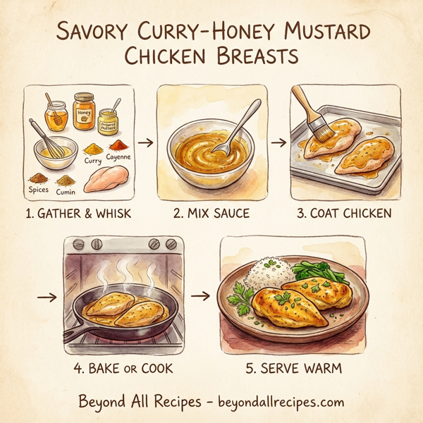 Savory Curry-Honey Mustard Chicken Breasts instructions