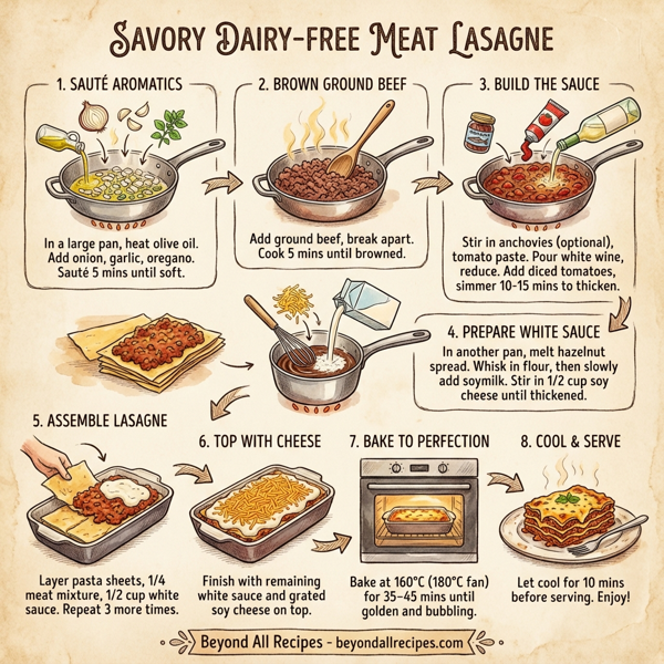 Savory Dairy-Free Meat Lasagne instructions