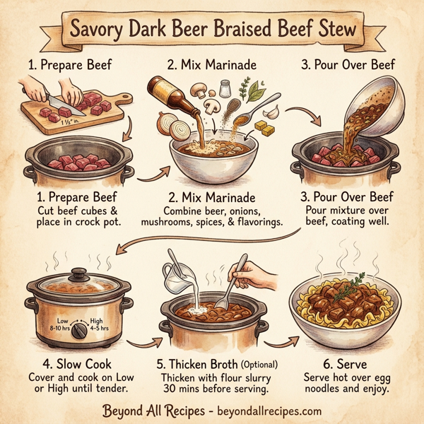Savory Dark Beer Braised Beef Stew instructions