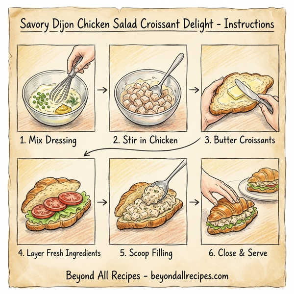 Savory Dijon Chicken Salad Croissant Delight instructions