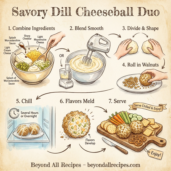 Savory Dill Cheeseball Duo instructions