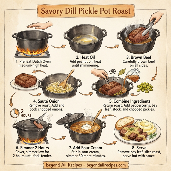 Savory Dill Pickle Pot Roast instructions