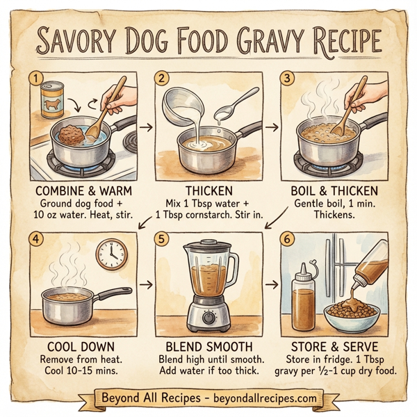 Savory Dog Food Gravy instructions