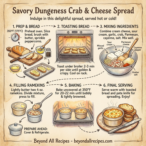 Savory Dungeness Crab & Cheese Spread instructions