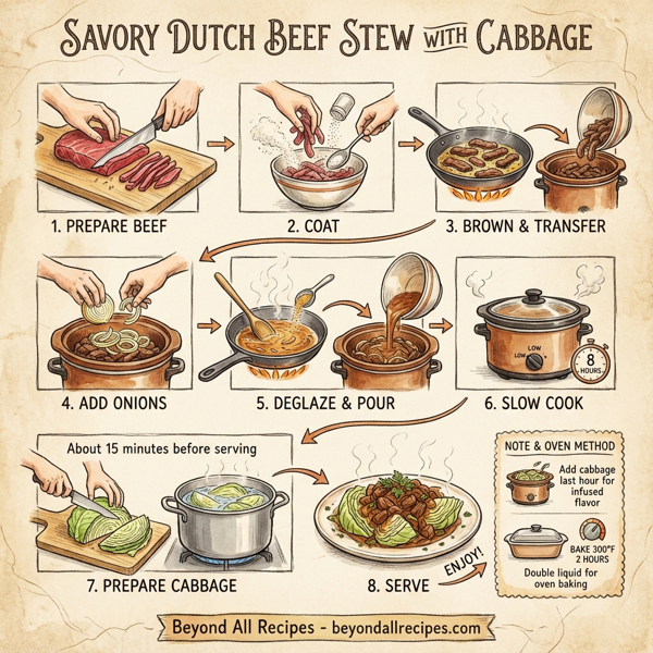 Savory Dutch Beef Stew with Cabbage instructions