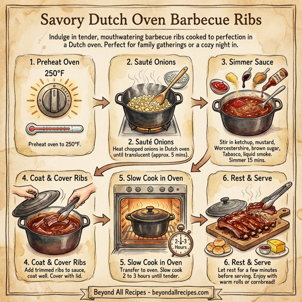 Savory Dutch Oven Barbecue Ribs instructions