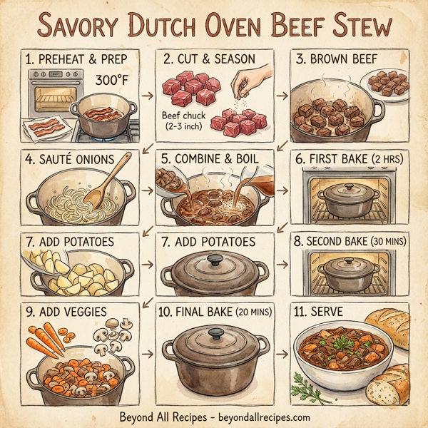 Savory Dutch Oven Beef Stew instructions