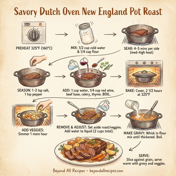 Savory Dutch Oven New England Pot Roast instructions