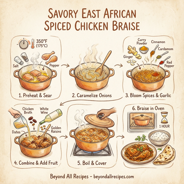 Savory East African Spiced Chicken Braise instructions