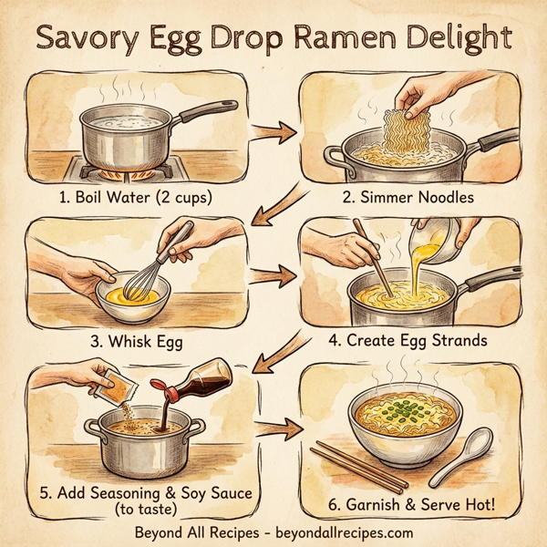 Savory Egg Drop Ramen Delight instructions
