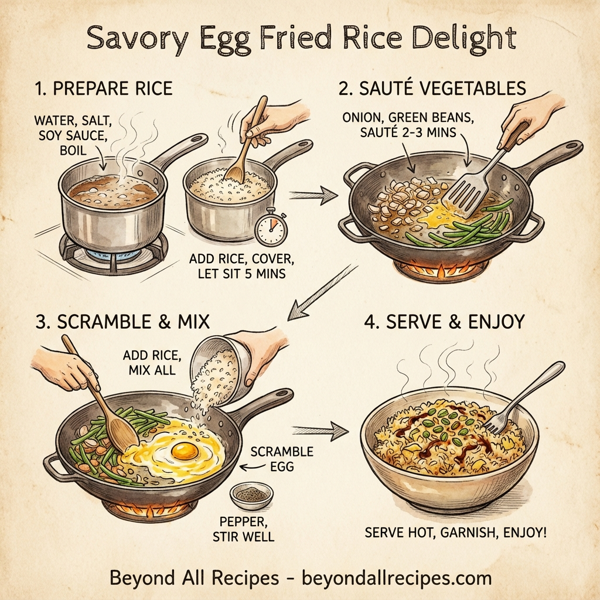 Savory Egg Fried Rice Delight instructions
