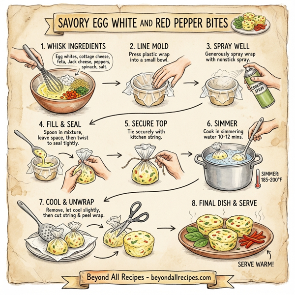 Savory Egg White and Red Pepper Bites instructions