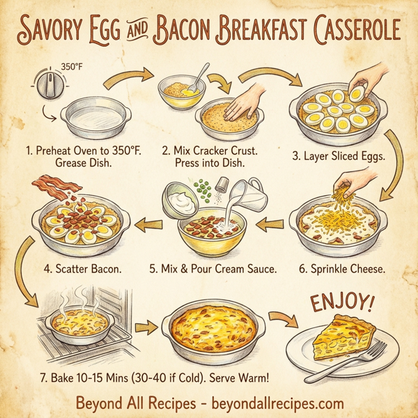 Savory Egg and Bacon Breakfast Casserole instructions