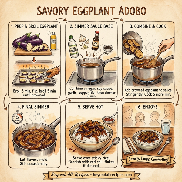 Savory Eggplant Adobo instructions