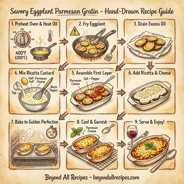 Savory Eggplant Parmesan Gratin instructions