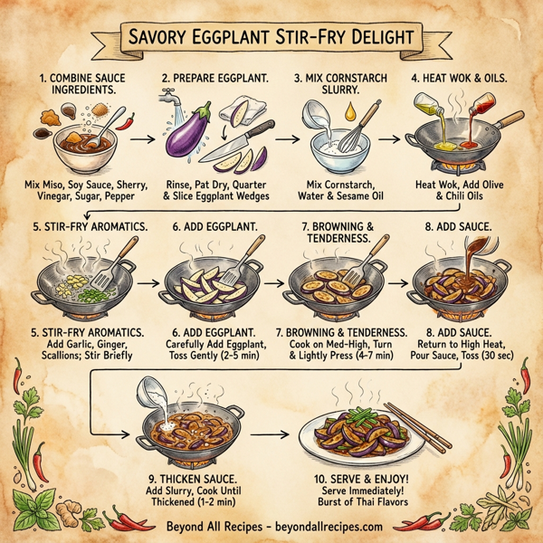 Savory Eggplant Stir-Fry Delight instructions