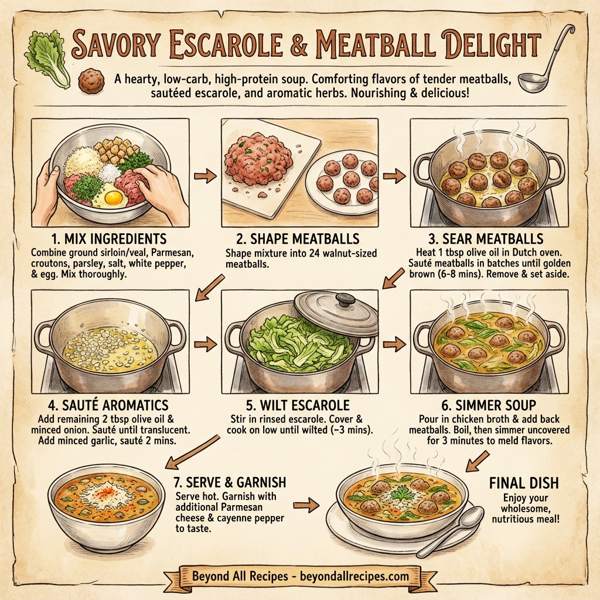 Savory Escarole & Meatball Delight instructions