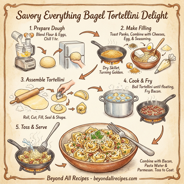 Savory Everything Bagel Tortellini Delight instructions