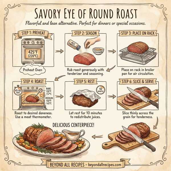Savory Eye of Round Roast instructions