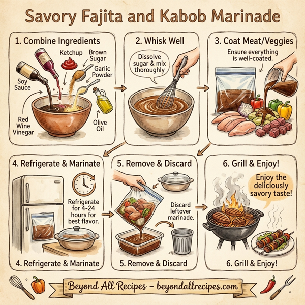 Savory Fajita and Kabob Marinade instructions