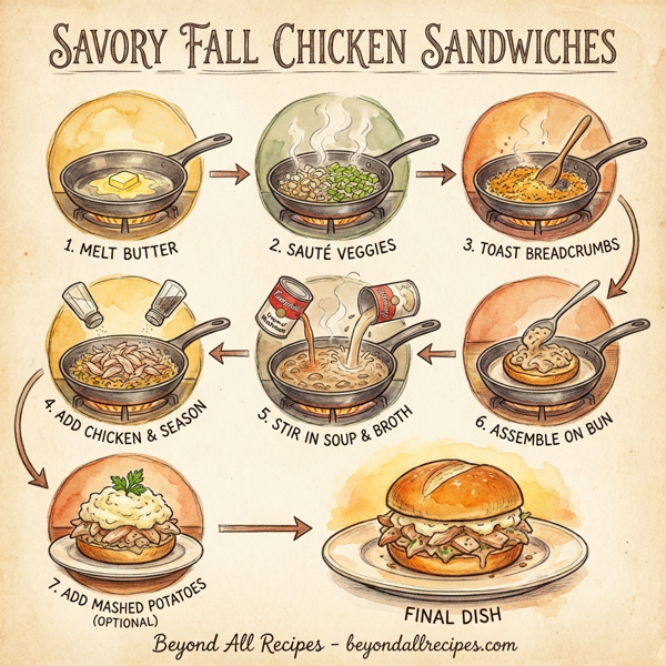 Savory Fall Chicken Sandwiches instructions