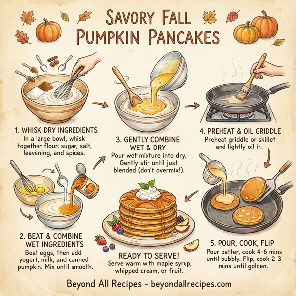Savory Fall Pumpkin Pancakes instructions