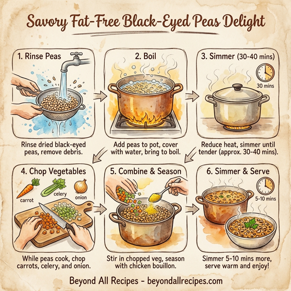 Savory Fat-Free Black-Eyed Peas Delight instructions