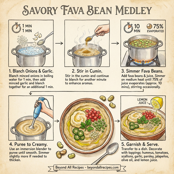 Savory Fava Bean Medley instructions