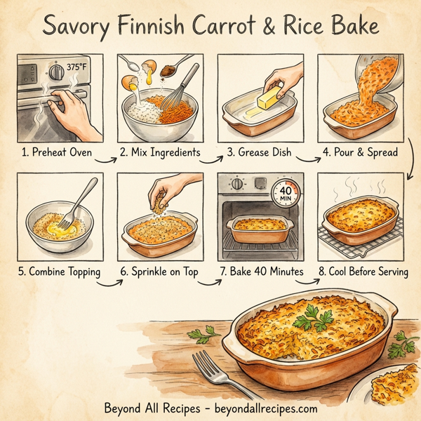 Savory Finnish Carrot and Rice Bake instructions