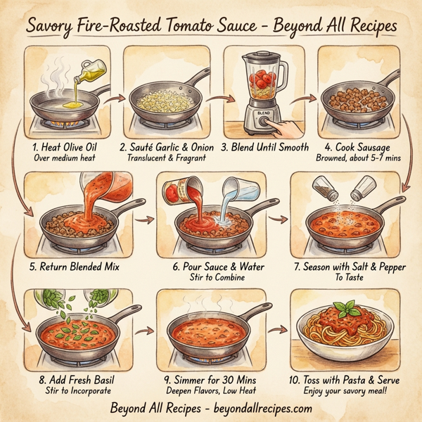 Savory Fire-Roasted Tomato Sauce instructions