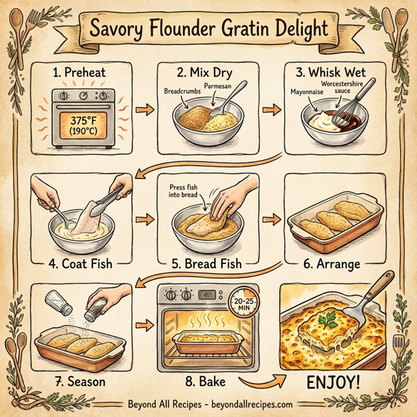 Savory Flounder Gratin Delight instructions